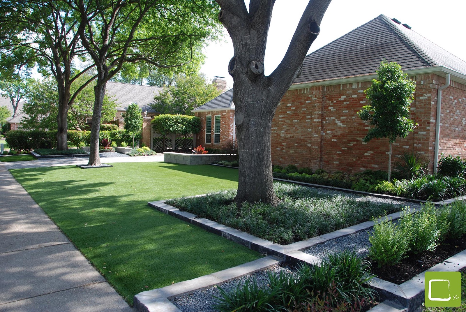 Transitional Modern Landscape landscape view 4 - residential landscape design in Dallas TX